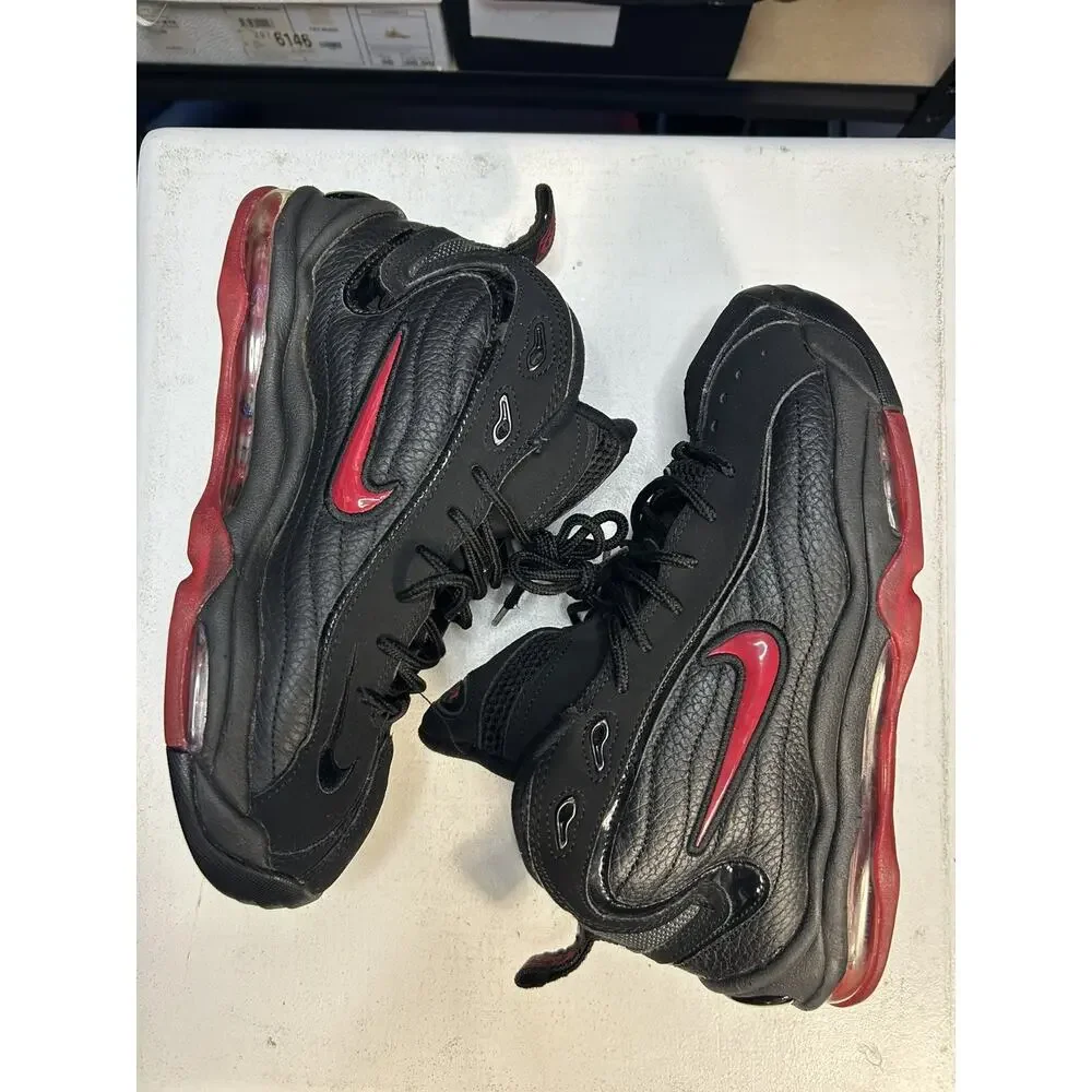 Nike Air Total Max Uptempo Bred Black 2021 Retro Sneakers CV0605-002 Men Size 8